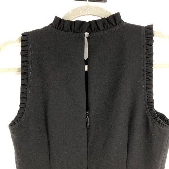 kate spade Black Sleeveless Ruffle Fit-&-Flare Mini Dress size 00 - Picture 13 of 16